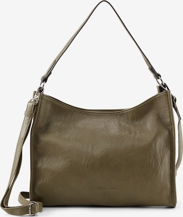 TOM TAILOR DENIM Shoulder Bag 'Evi' in Green: front