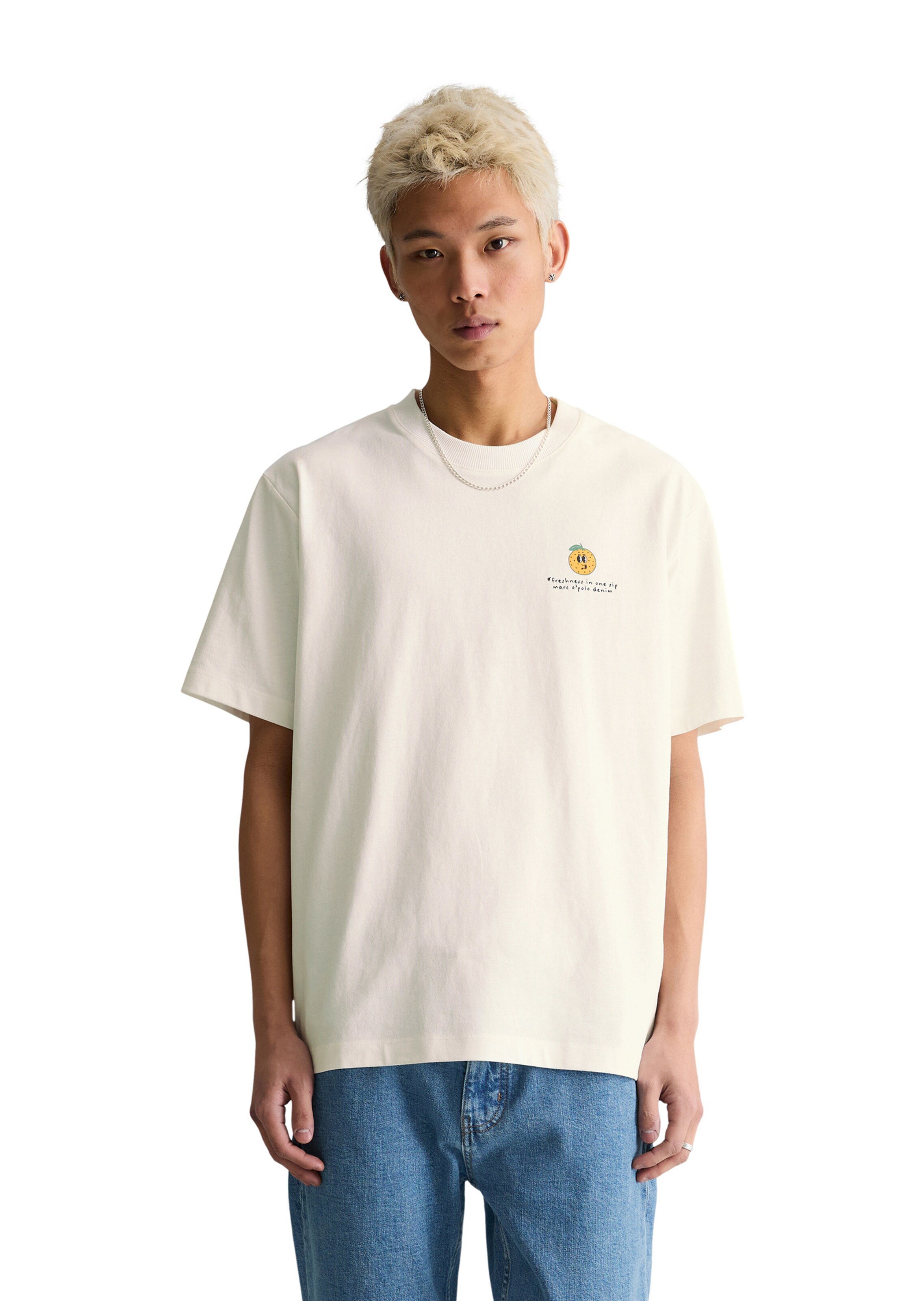 Marc O'Polo DENIM Shirt in Wit: voorkant