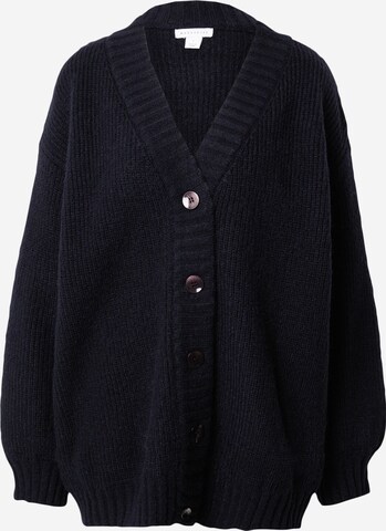 Warehouse Knit Cardigan in Black: front