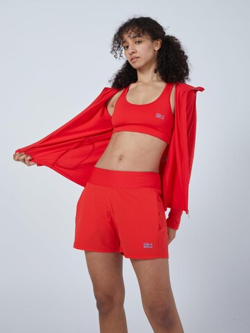 SPORTKIND Sportjas 'Hooded Jogging Jacket' in Rood