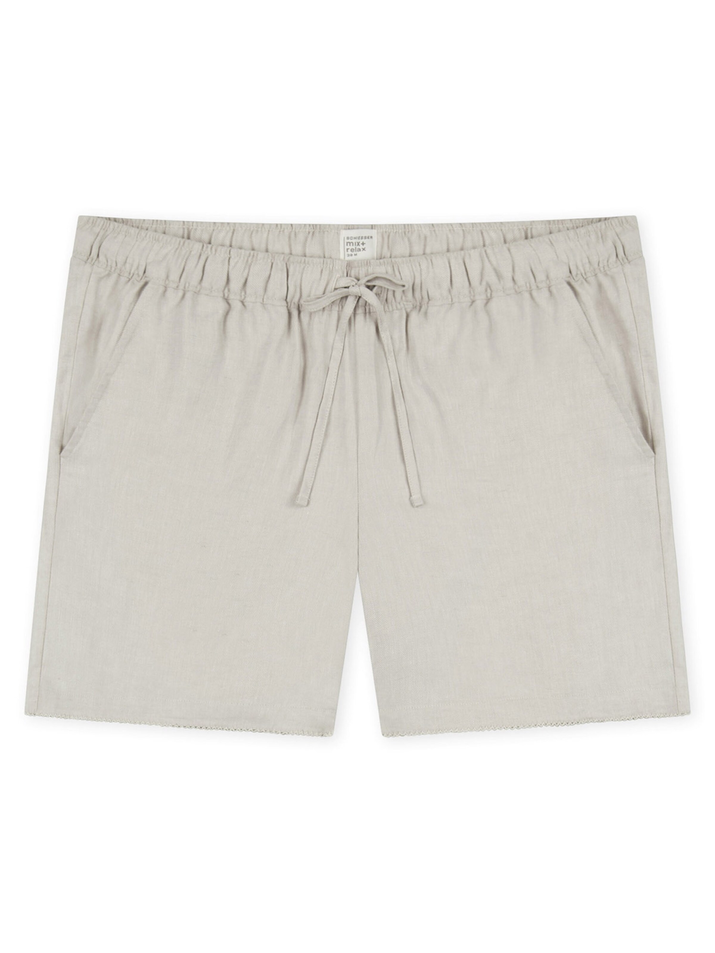 SCHIESSER Pajama pants in Beige: front