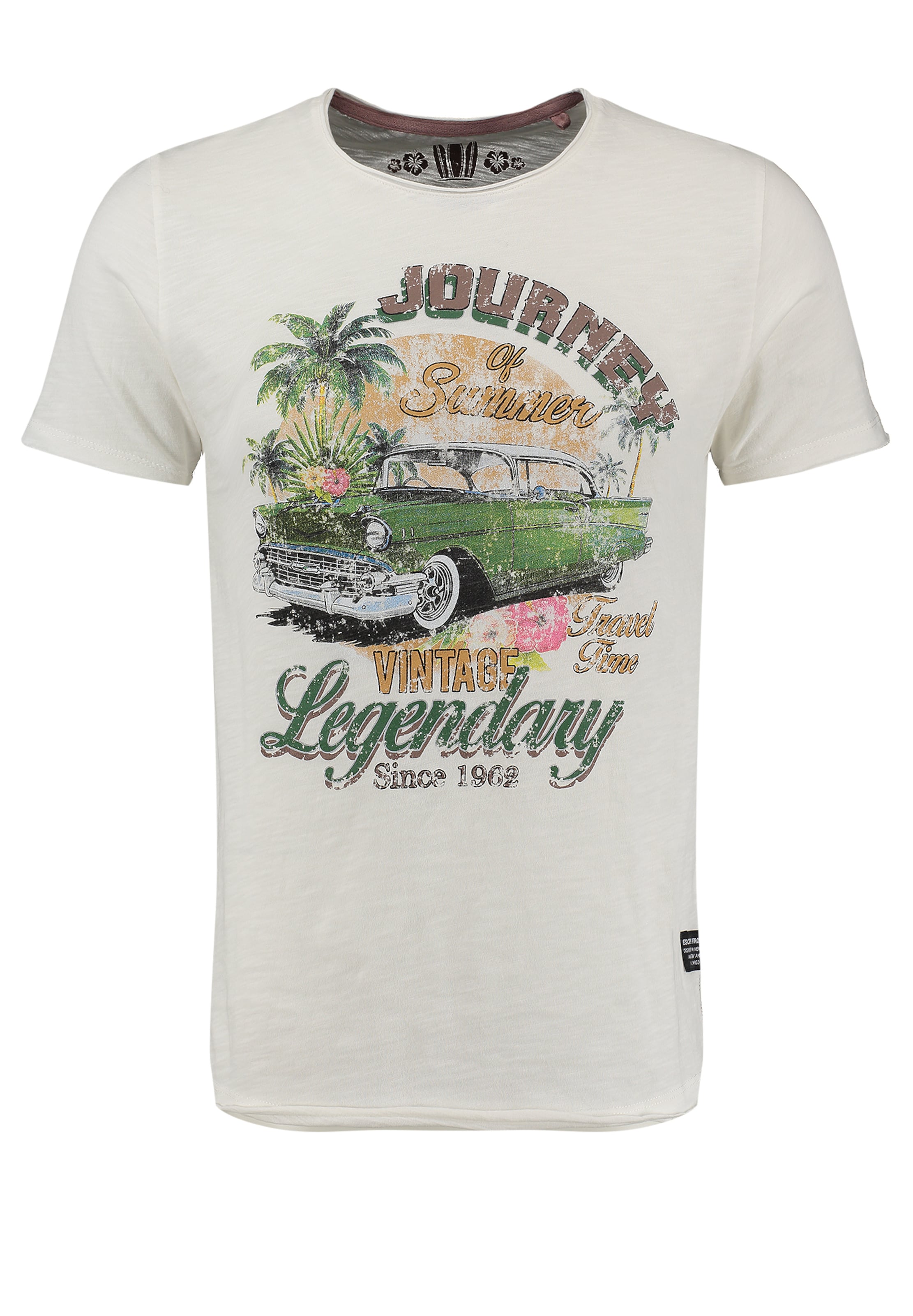 Key Largo T-Shirt 'JOURNEY' in Beige: Vorderseite