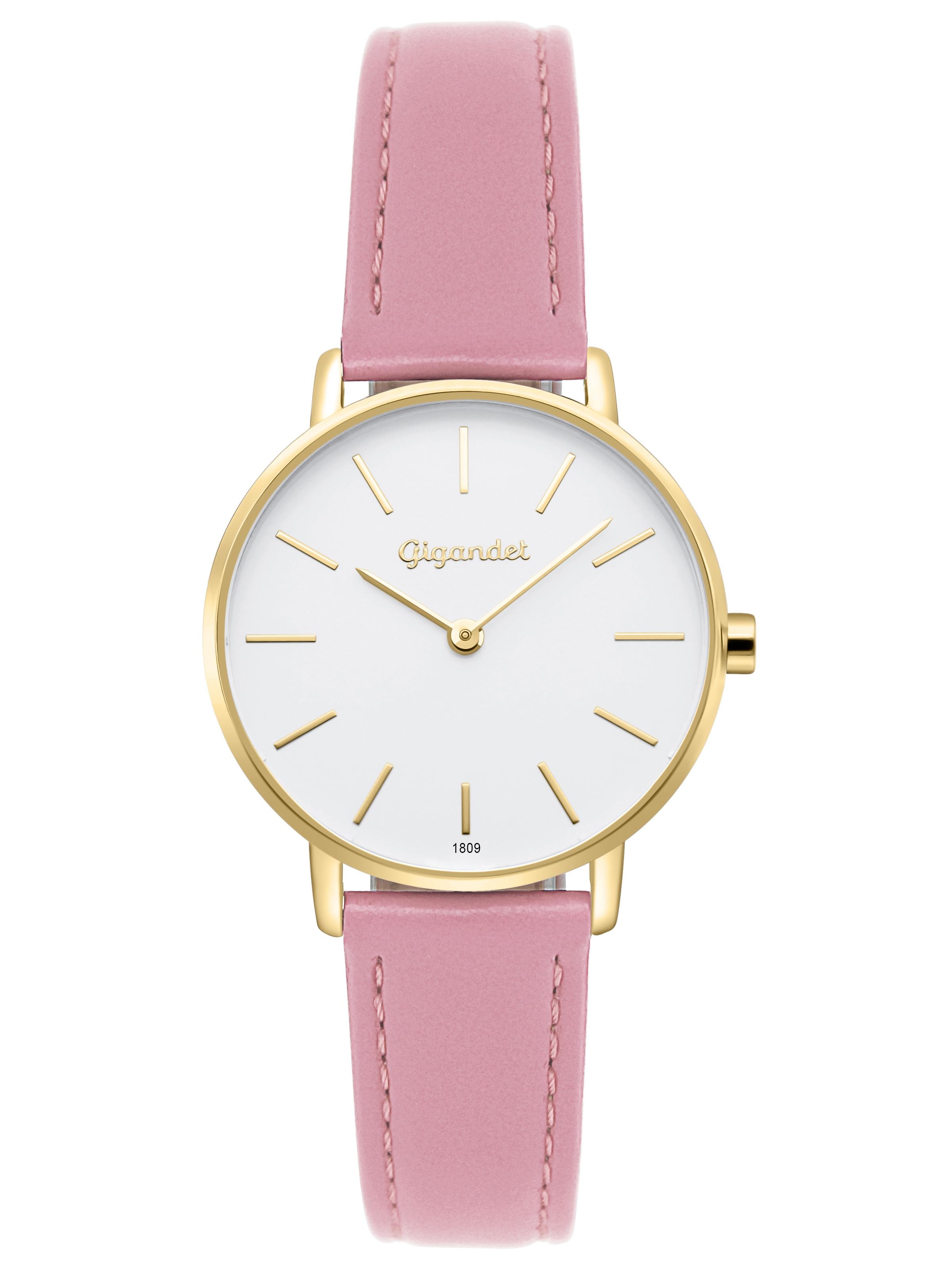 Gigandet Analoguhr 'MINIMALISM' in Gold: Vorderseite