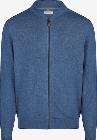 redmond Strickjacke 'Basic' in Blau: Vorderseite