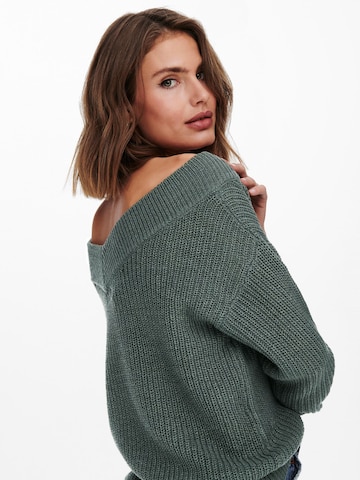 ONLY Sweater 'Melton' in Green
