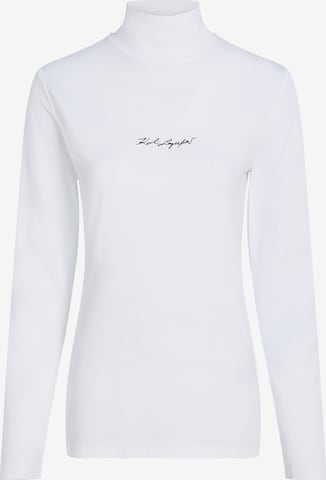 T-shirt Karl Lagerfeld en blanc : devant