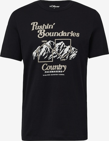 T-Shirt s.Oliver en noir : devant