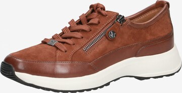 CAPRICE Sneakers laag in Bruin: voorkant