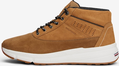 Auliniai batai su raišteliais iš TOMMY HILFIGER, spalva – tamsiai ruda, Prekių apžvalga