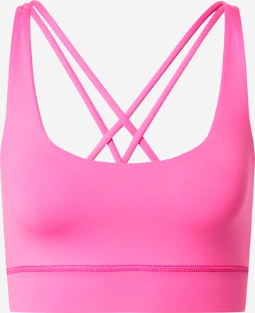 Hey Honey Bustier Sports-BH 'Criss-Cross' i rosa: forside