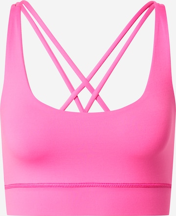 Hey Honey - Bustier Sujetador deportivo 'Criss-Cross' en rosa: frente