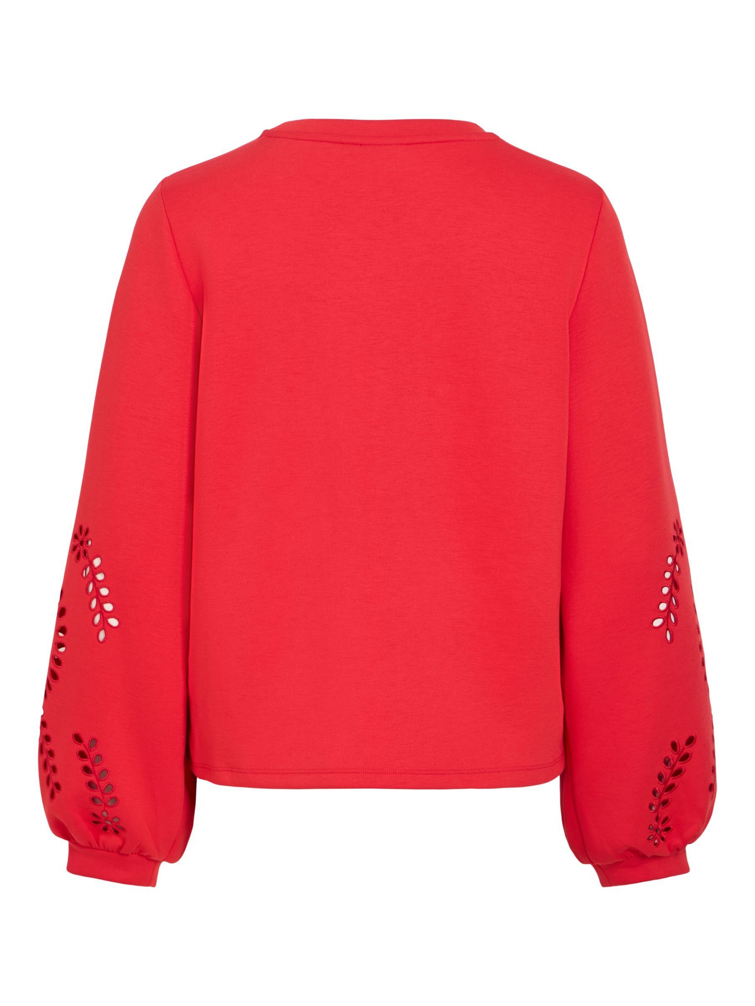 VILA Sweatshirt 'SANDY' in Rot