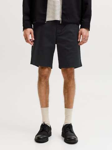 JACK & JONES - Loosefit Pantalón chino en negro: frente