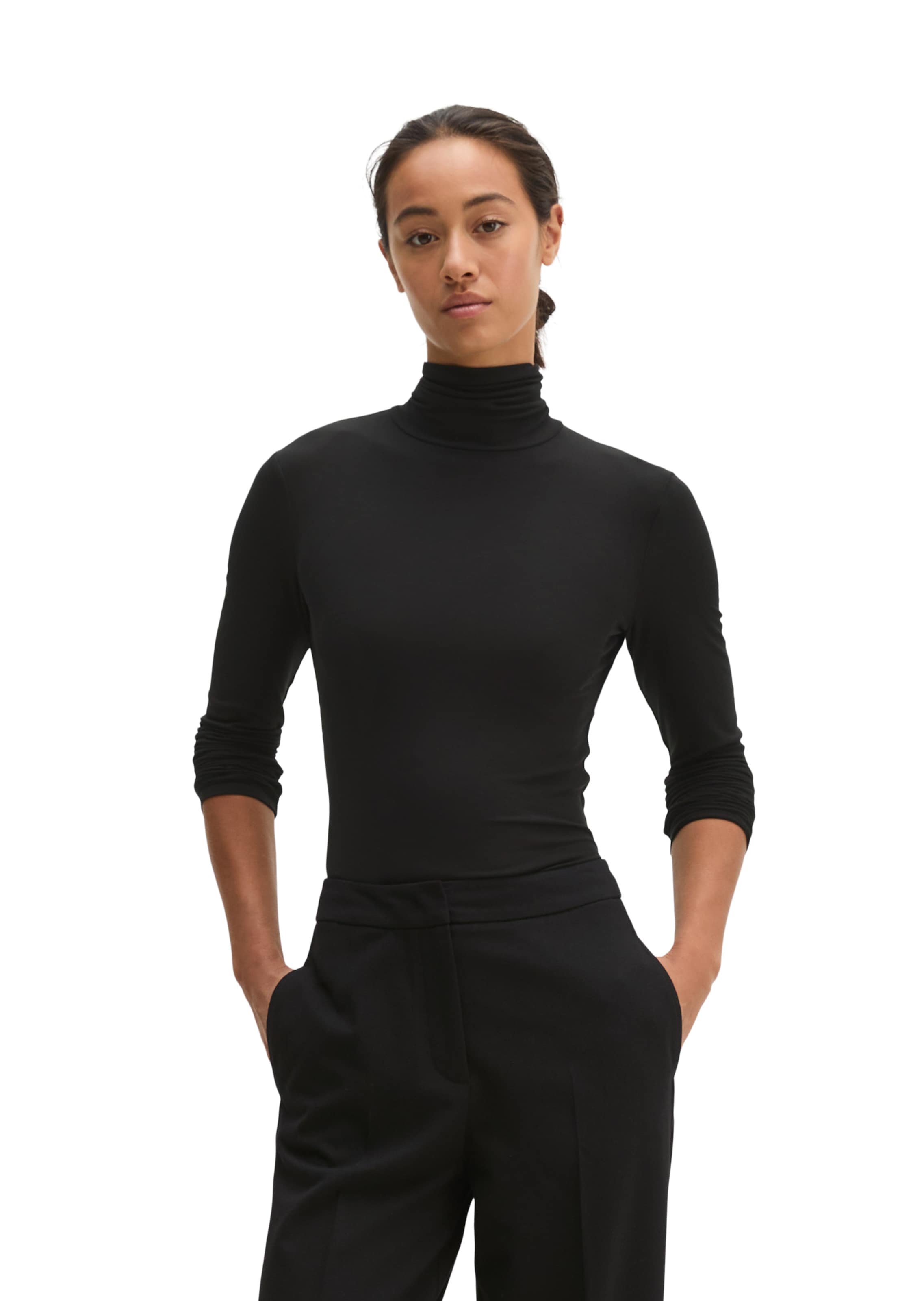 Marc O'Polo - Camiseta en negro: frente