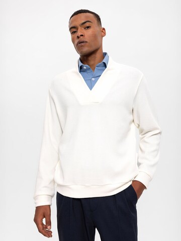Antioch Sweater in White: front