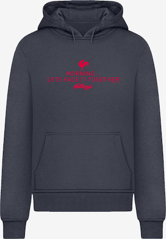 F4NT4STIC Sweater 'Kellogg's Breakfast Cereals Morning Lets Face It' in Blue: front