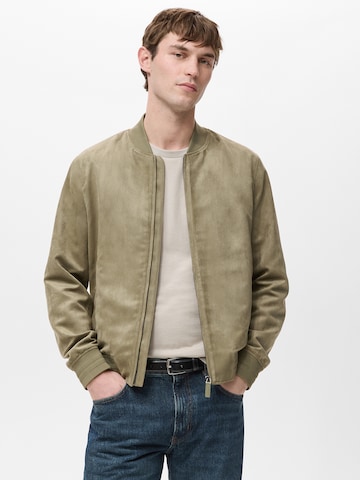 MANGO MAN Kurtka przejściowa 'Bero' w kolorze zielony: przód