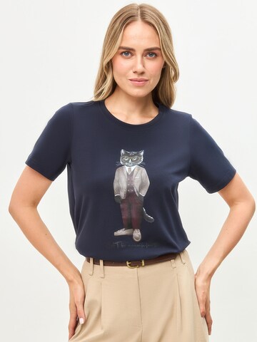 CAT by Maniita Lacitta Shirt 'BRIDE CAT' in Blauw