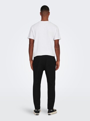 Only & Sons Regular Trousers 'Linus' in Black