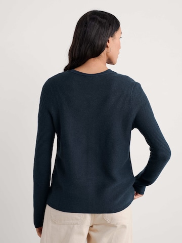 Seasalt Cornwall - Casaco de malha 'Makers' em azul