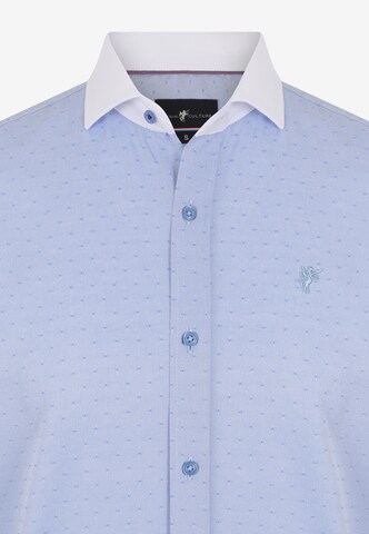 DENIM CULTURE Regular fit Button Up Shirt 'Eldon' in Blue