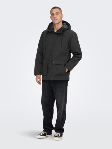 Only & Sons Parka 'Jayden' in Schwarz