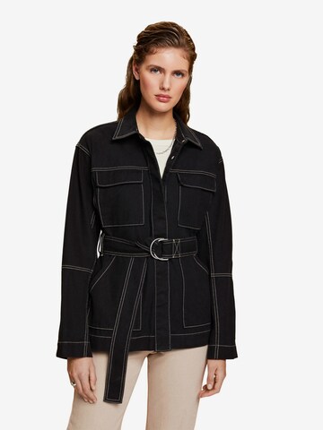 ESPRIT Between-Season Jacket in Black: front