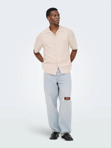 Only & Sons Regular fit Skjorta 'ONSPERU' i grå