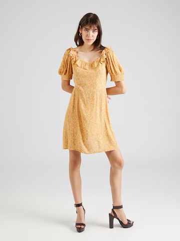 Dorothy Perkins Dress in Yellow: front