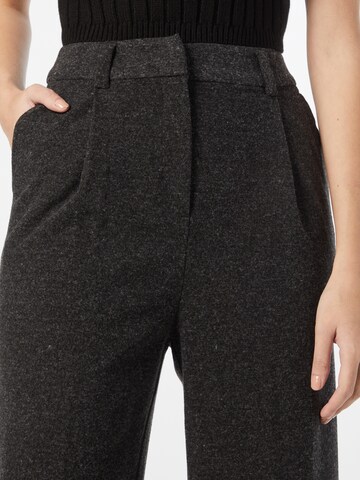 TOM TAILOR Loose fit Pleat-Front Pants 'Lea' in Black