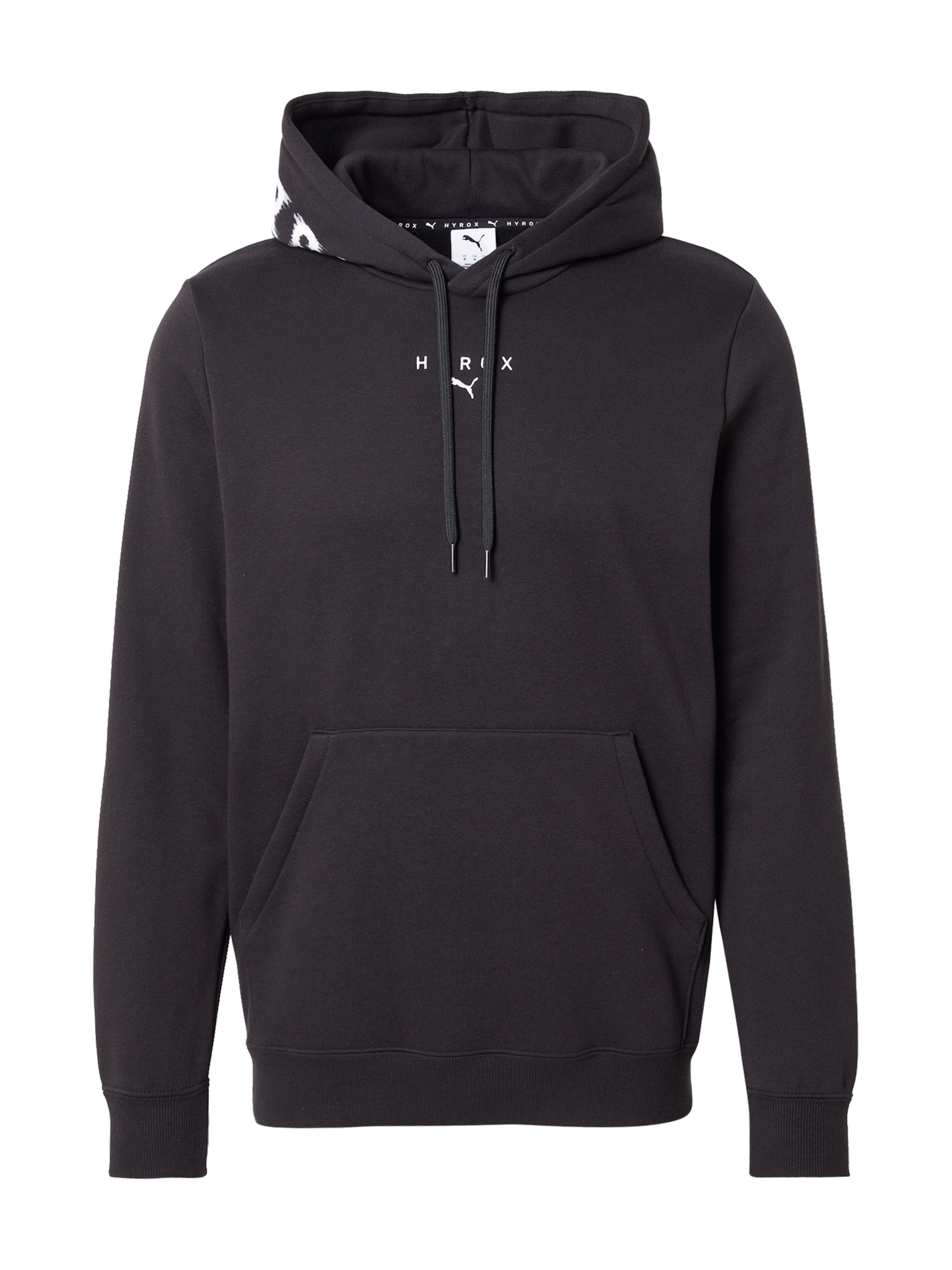 Felpa sportiva 'Puma x Hyrox' di PUMA in nero: frontale