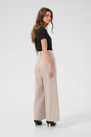 CULTURE Loose fit Trousers 'lenna' in Beige