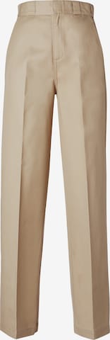 DICKIES Wide leg Pantalon 'GROVE' in Beige: voorkant