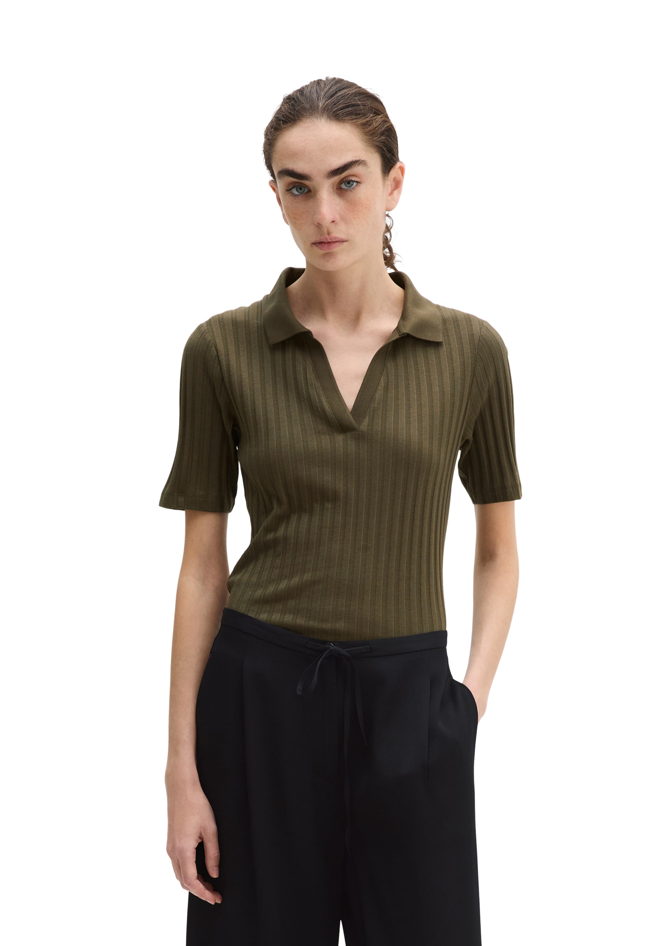 Marc O'Polo Shirt in Brown: front