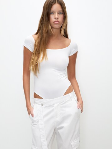 Pull&Bear Shirt bodysuit in White