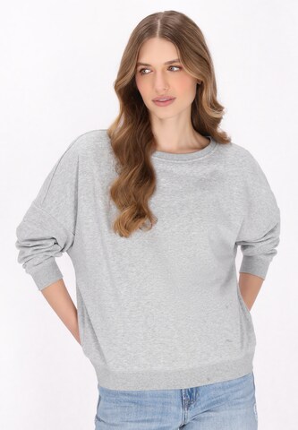 DreiMaster Maritim Sweatshirt 'Maritim' in Grijs: voorkant