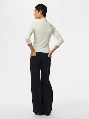 T-shirt 'ALLY' PIECES en beige