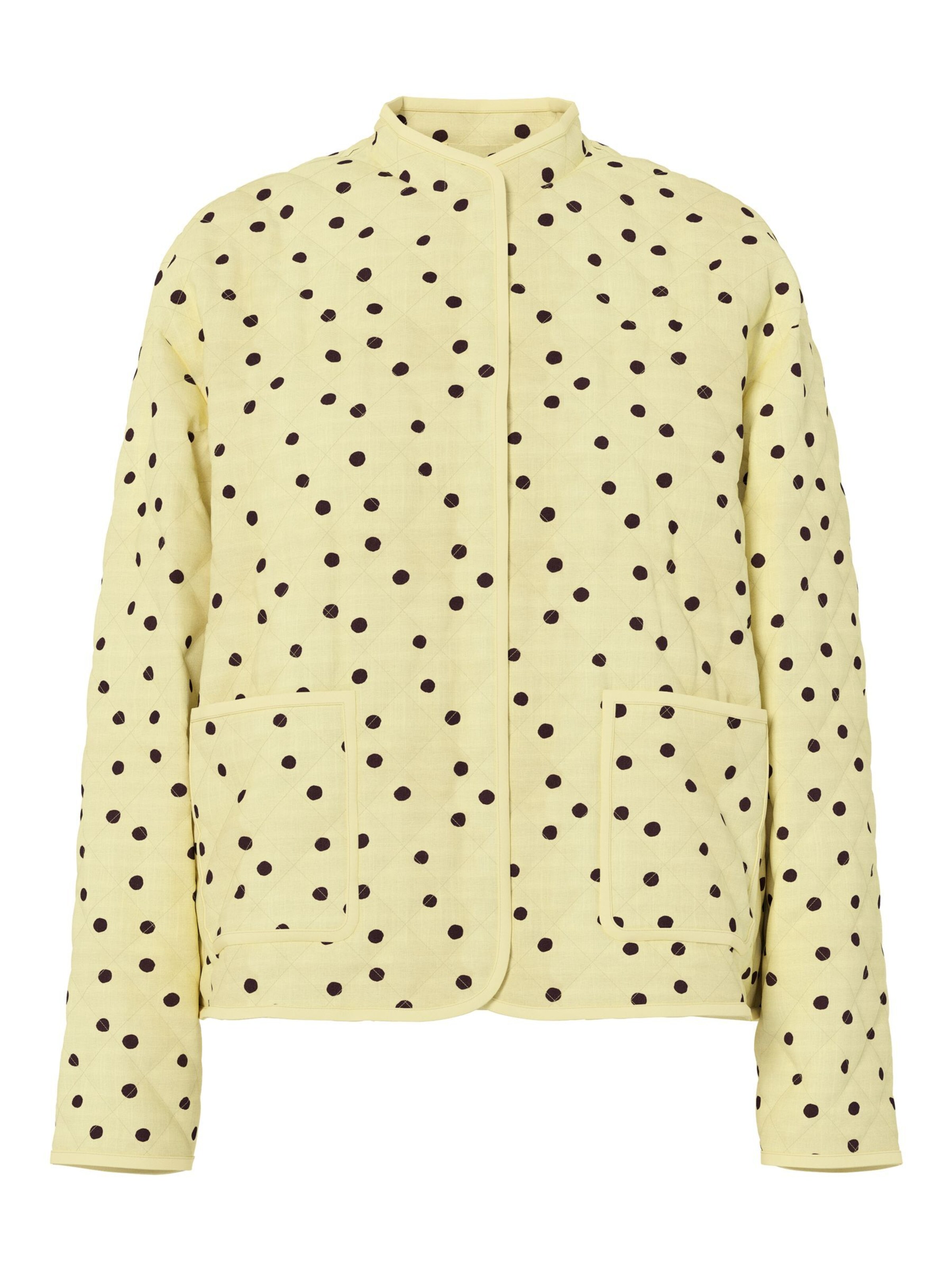 Veste mi-saison 'PCRikke' PIECES en jaune : devant