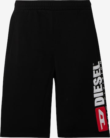DIESEL Loosefit Housut värissä musta: etupuoli