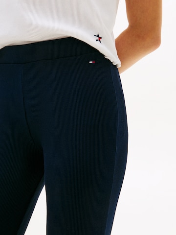 évasé Leggings TOMMY HILFIGER en bleu