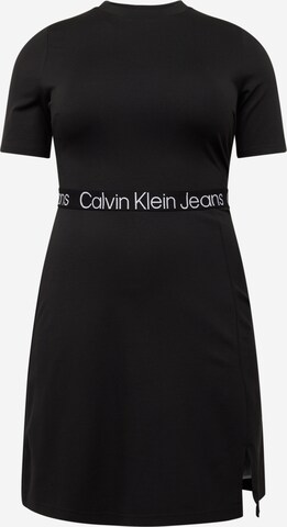 Calvin Klein Jeans Curve Dress in Black: front