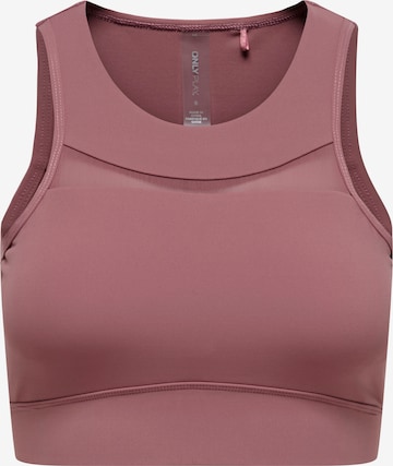 Sutien sport de la ONLY PLAY pe roz: față