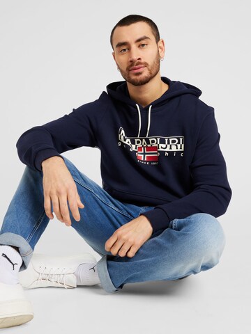 Sweat-shirt 'AYLMER' NAPAPIJRI en bleu : devant