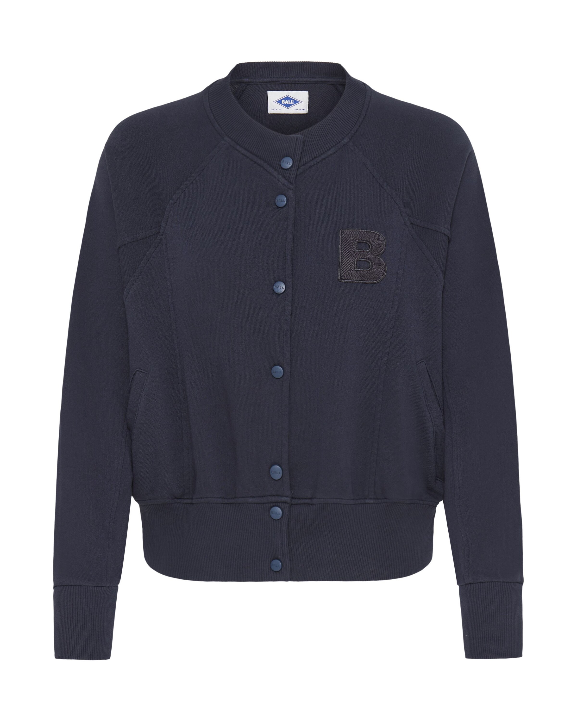 Ball Sweatjacke 'ALBERTA' in Blau: Vorderseite