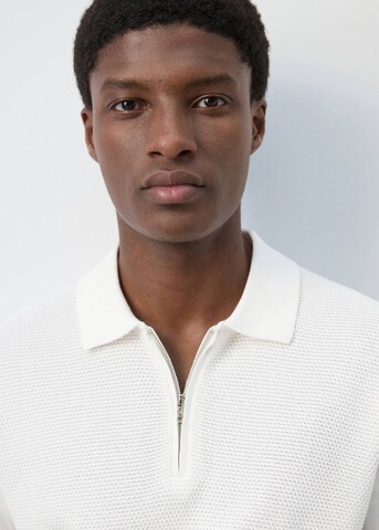 MANGO MAN Sweater 'Canario' in White