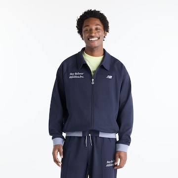 new balance Jacke  'Sport Legacy' in Blau: Vorderseite