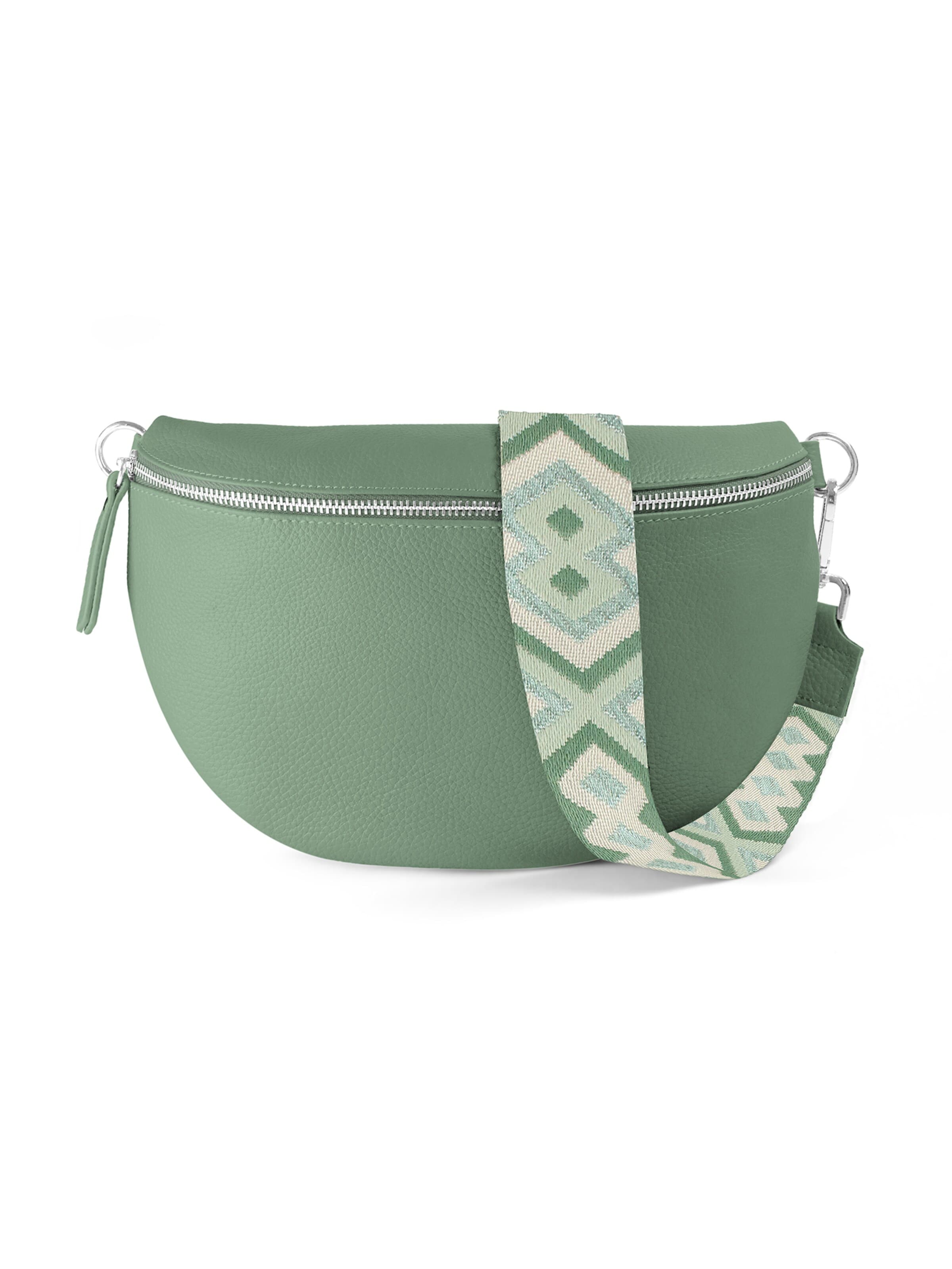 lePelou Gürteltasche 'JUNA large'‌‌‌‌‌‌‌‌ in Grün: Vorderseite