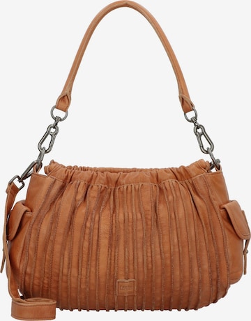 Sac bandoulière 'Say Hello' FREDsBRUDER en marron : devant