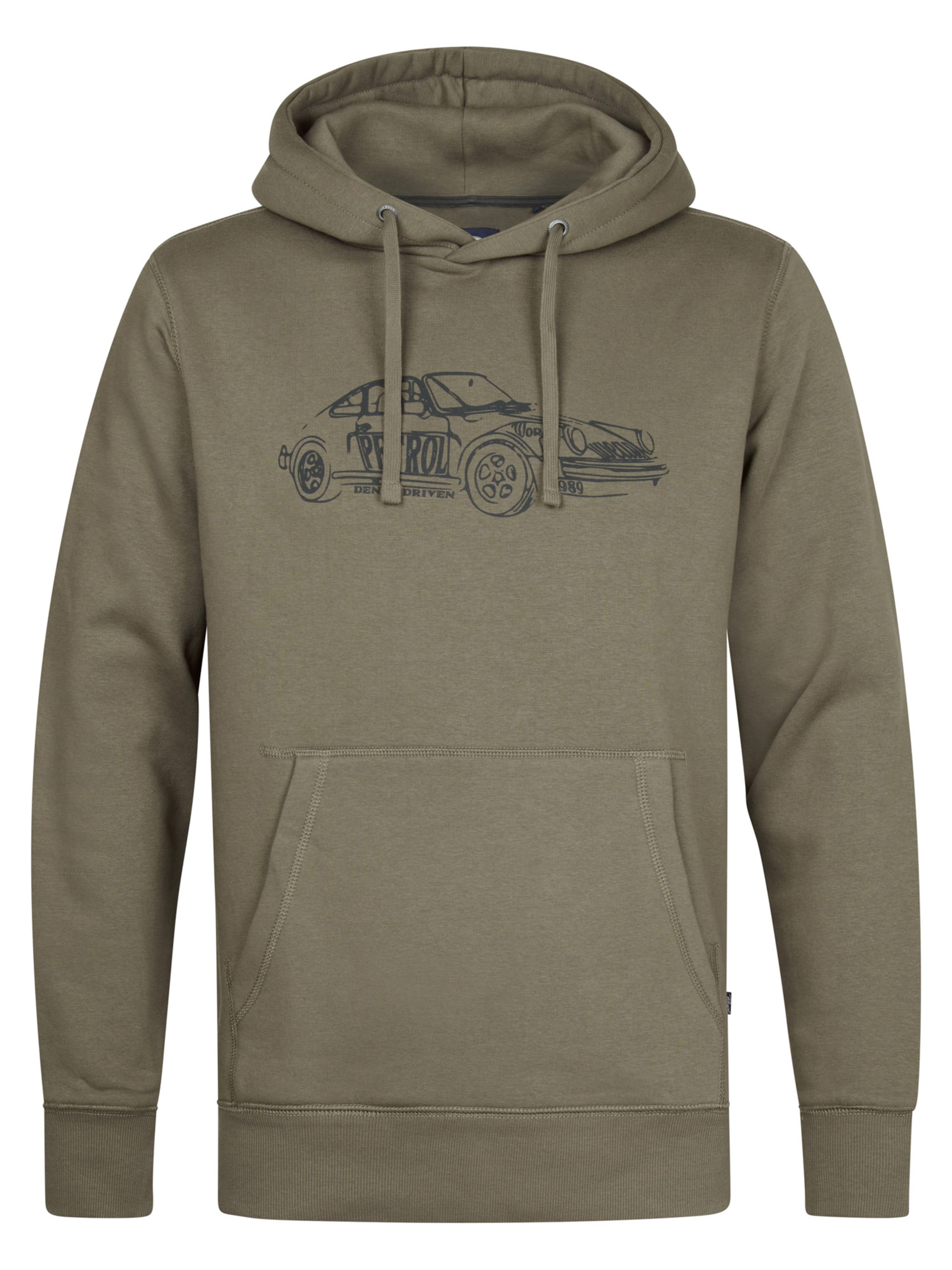 Petrol Industries Sweatshirt in Groen: voorkant