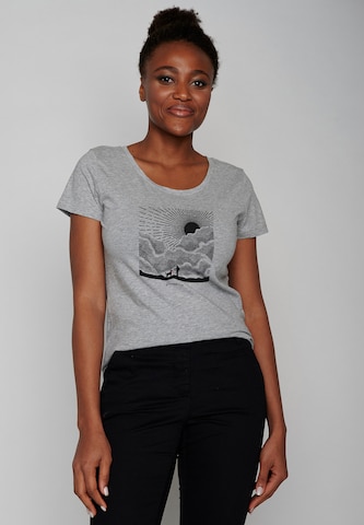 GREENBOMB Shirt 'Nature Buddies' in Grey: front